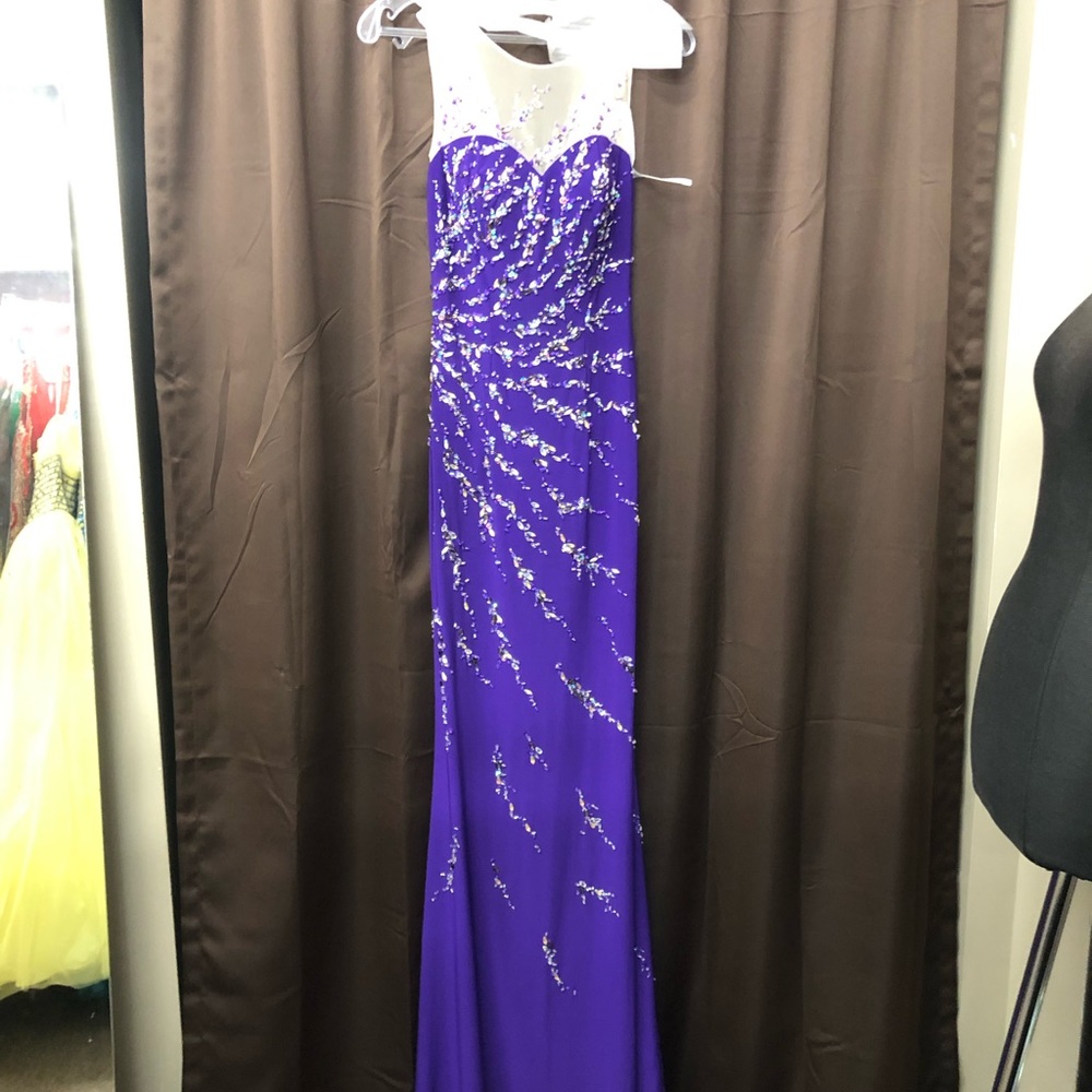 Lower Price Purple & Nude Formal Gown by Disney Forever Enchanted Size 0